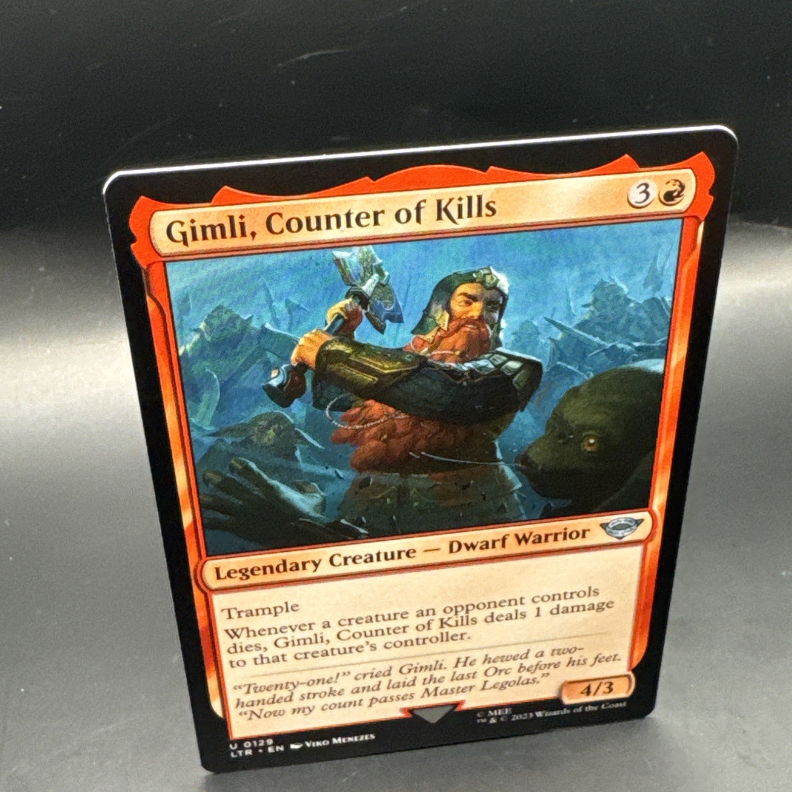 [MTG] Gimli, Counter of Kills (Foil) (0129) (LTR) NM