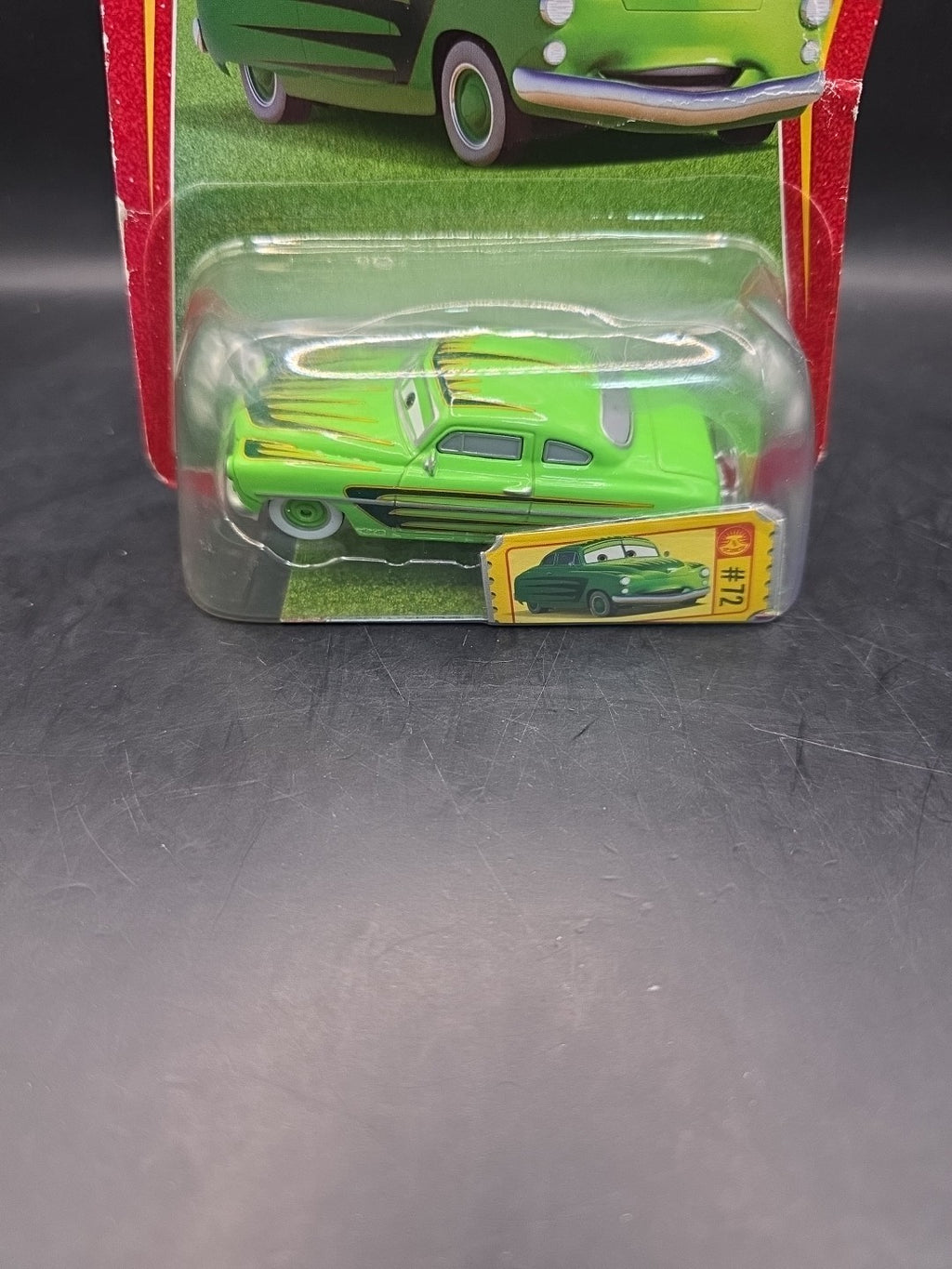 Mattel Disney Pixar Cars N2620 #72 - Edwin Kranks Vehicle - Green
