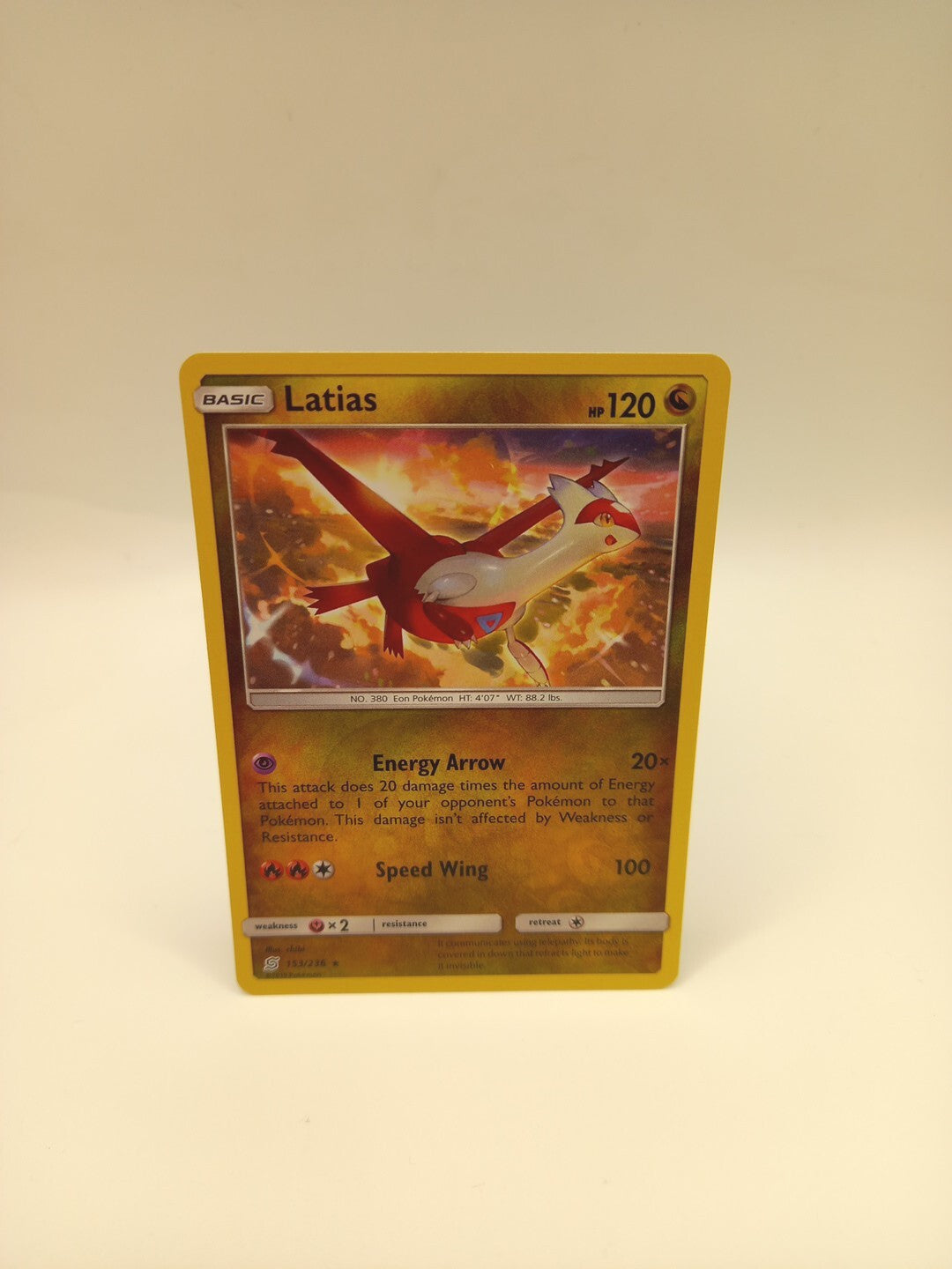 Pokemon Card Latias 153/236 Reverse Holo Unified Minds