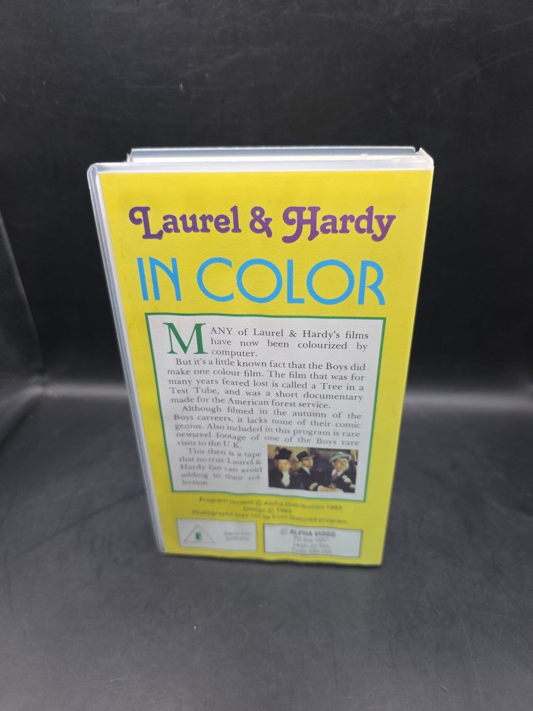 Laurel & Hardy In Color On VHS Video Cassette Tape