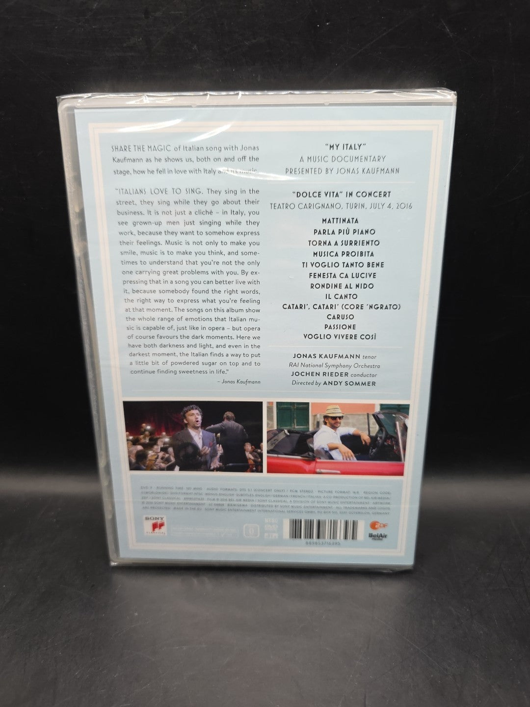 Jonas Kaufmann: Dolce Vita - Live Concert & Documentary DVD (2016) NTSC Region 0