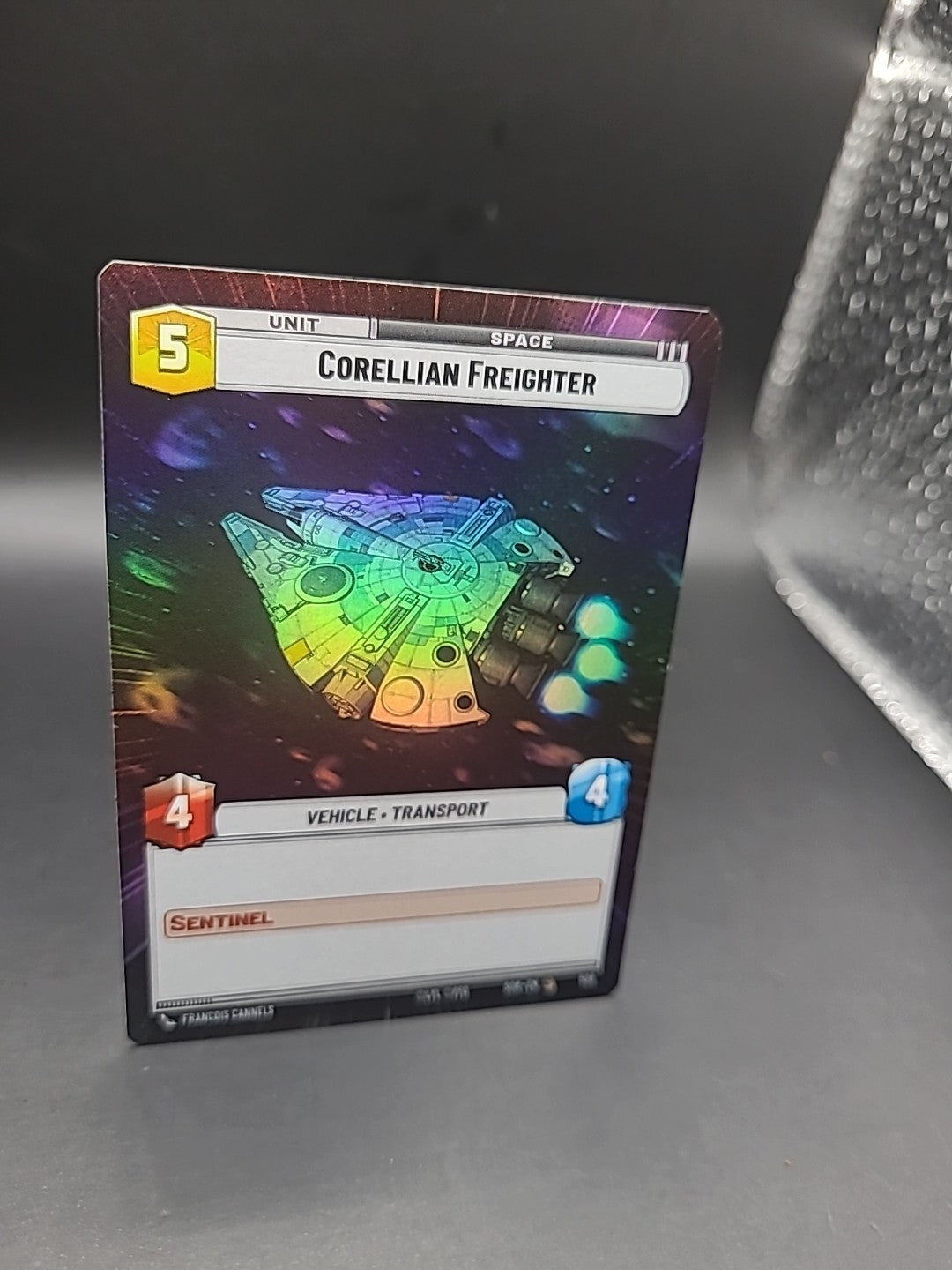 Star Wars Unlimited Foil Hyperspace Card #508 Corellian Freighter