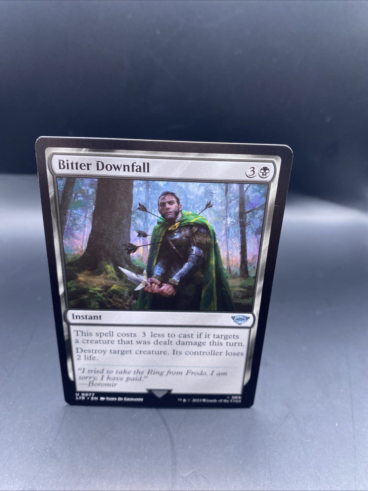 Bitter Downfall Foil MTG + Regular Card
