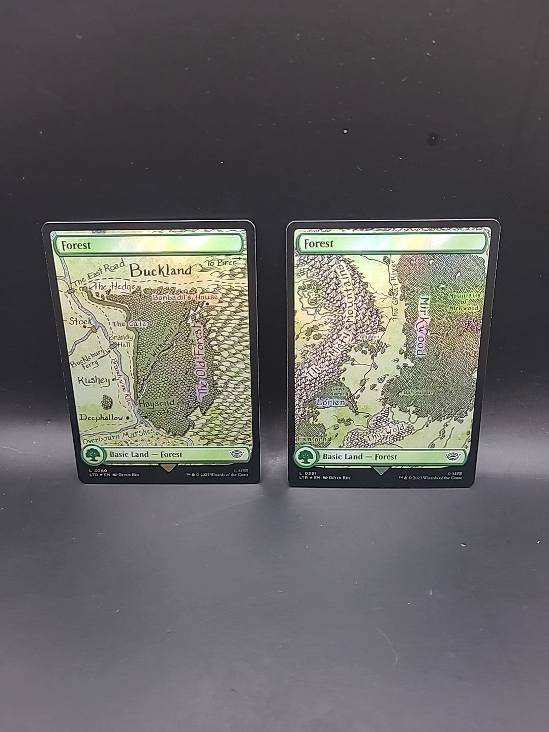 Forest - L0280 & L0281 - Foil - LOTR - MTG