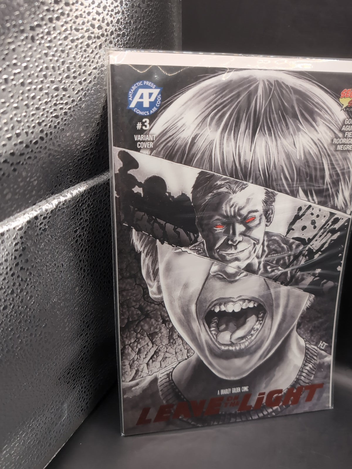 LEAVE ON THE LIGHT #3 RED  FOIL VARIANT  COVER FINAL ISSUE (2020)
