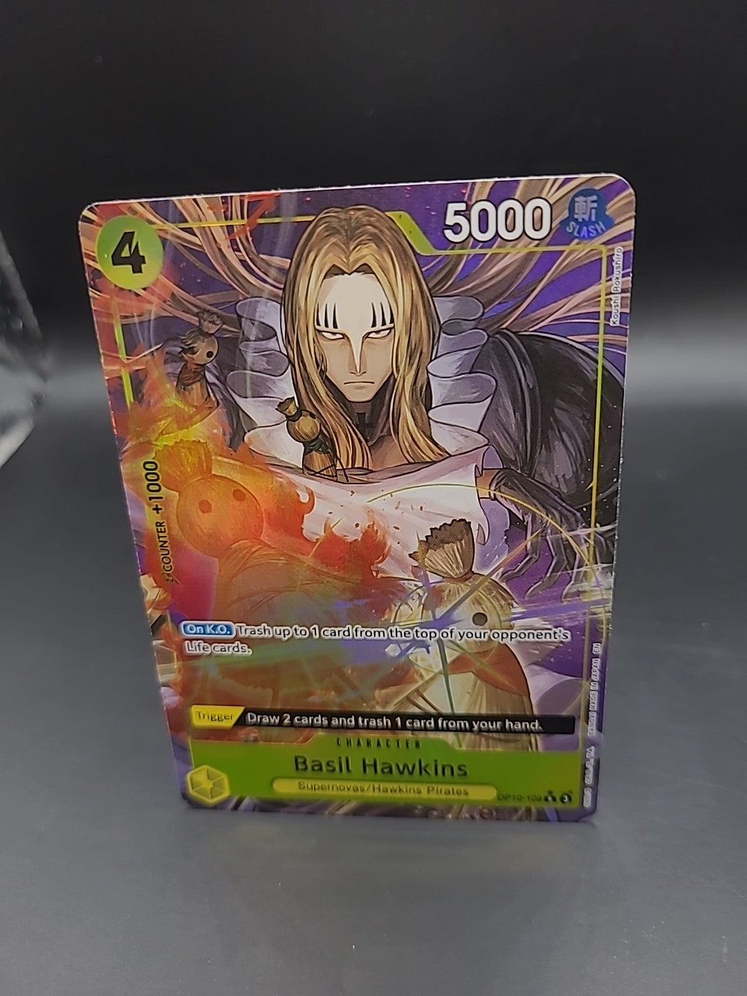 One Piece Basil Hawkins OP10-109 Parallel PRB02 English Holo Foil Alt Art