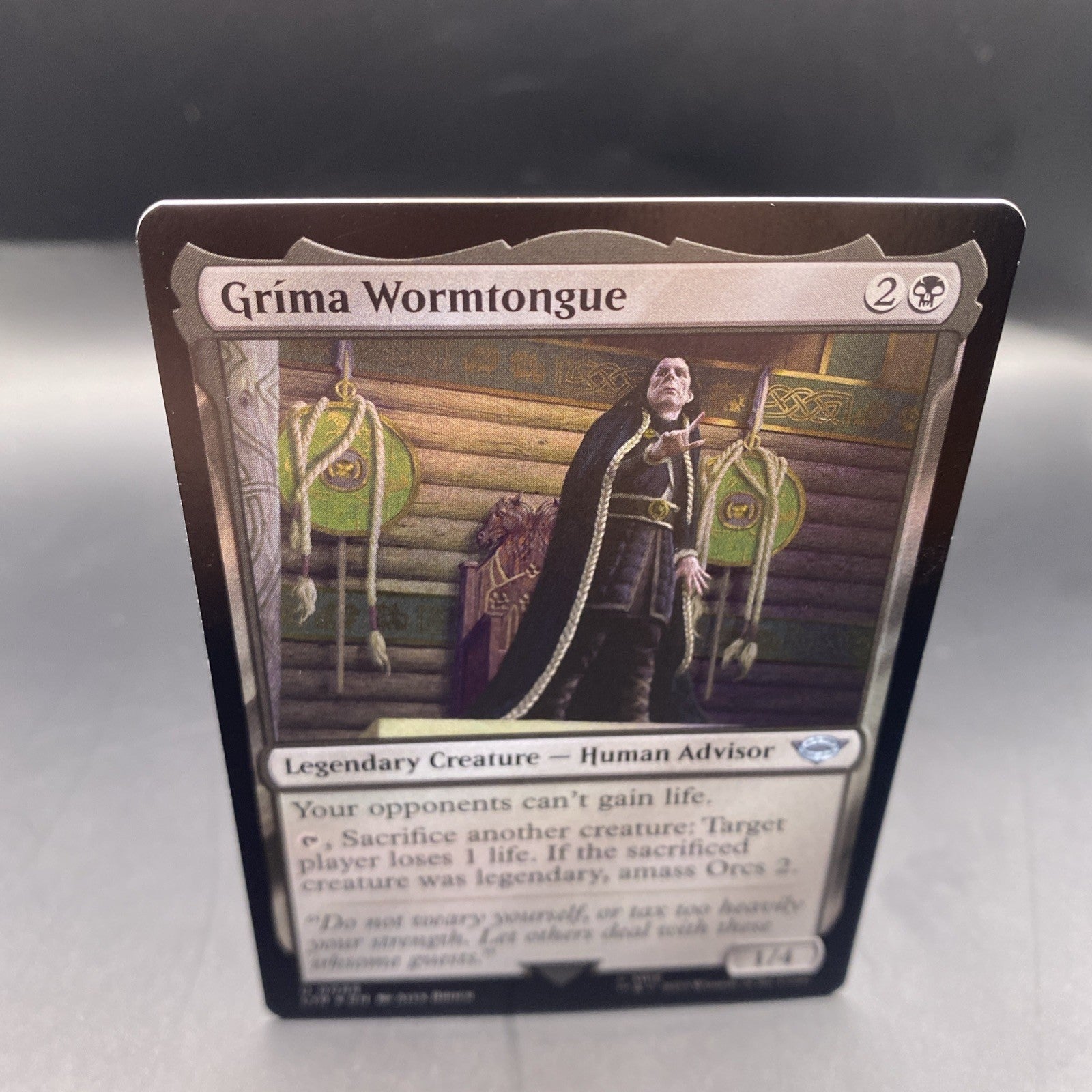 MTG Magic The Gathering Grima Wormtongue Foil LOTR