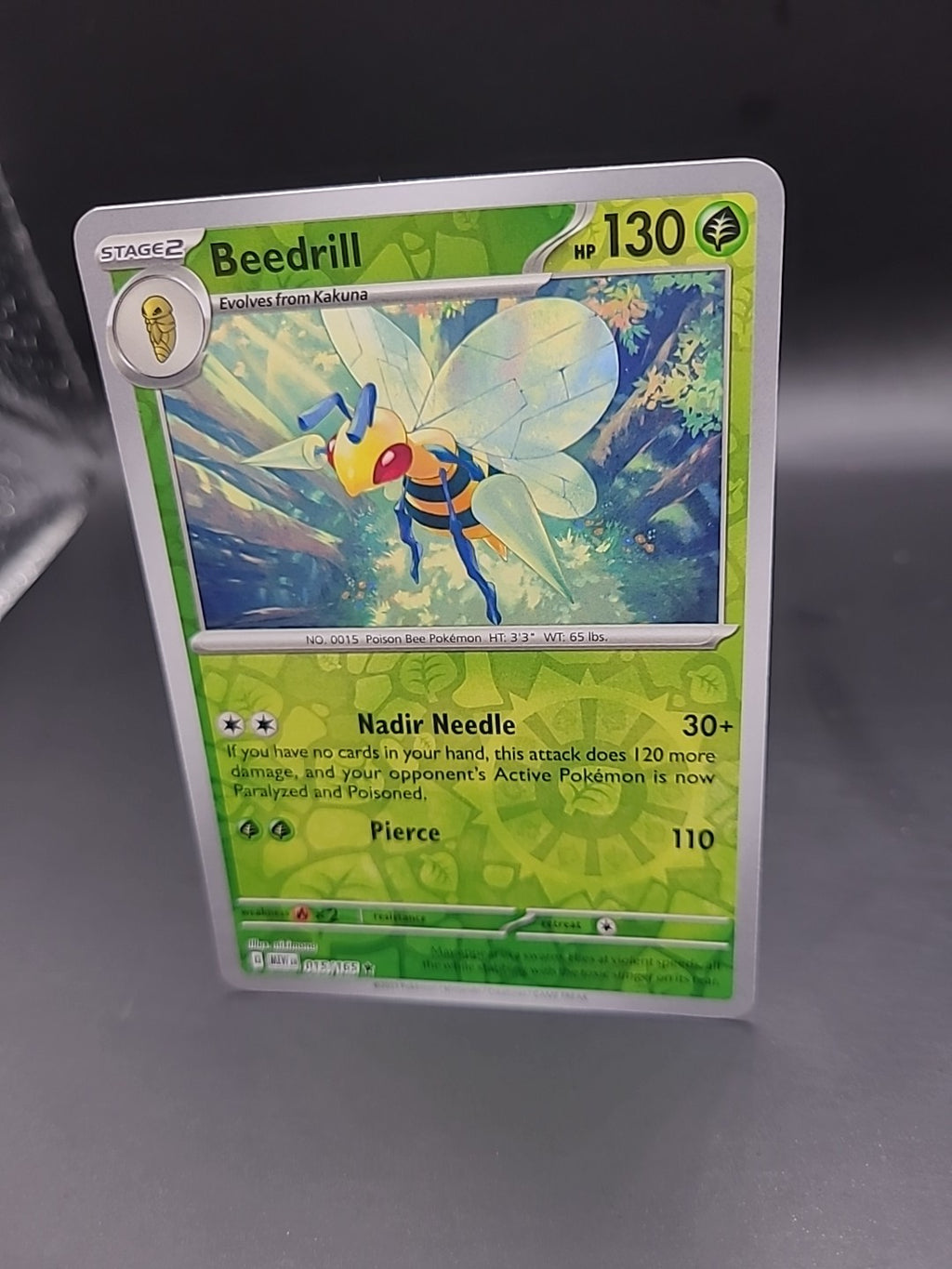 Beedrill 015/165 Scarlet & Violet 151 Reverse Holo Pokemon Card