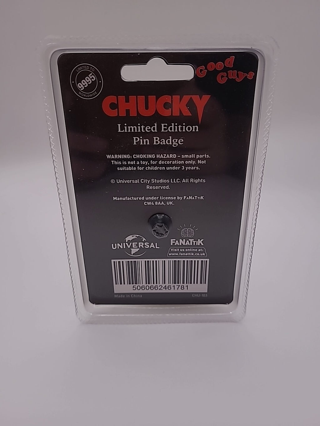 Limited Edition Chucky Good Guys Pin Badge Brand New
