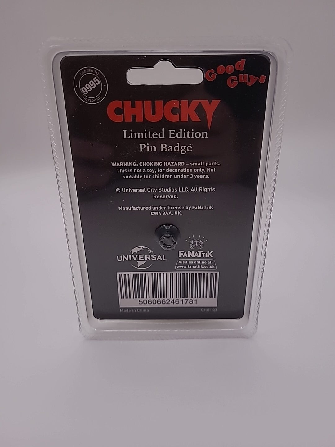 Limited Edition Chucky Good Guys Pin Badge Brand New