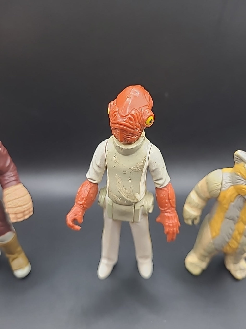 3 X Vintage Kenner Star Wars Figures Ree Yees, Admiral Ackbar & Ewok Medicine...