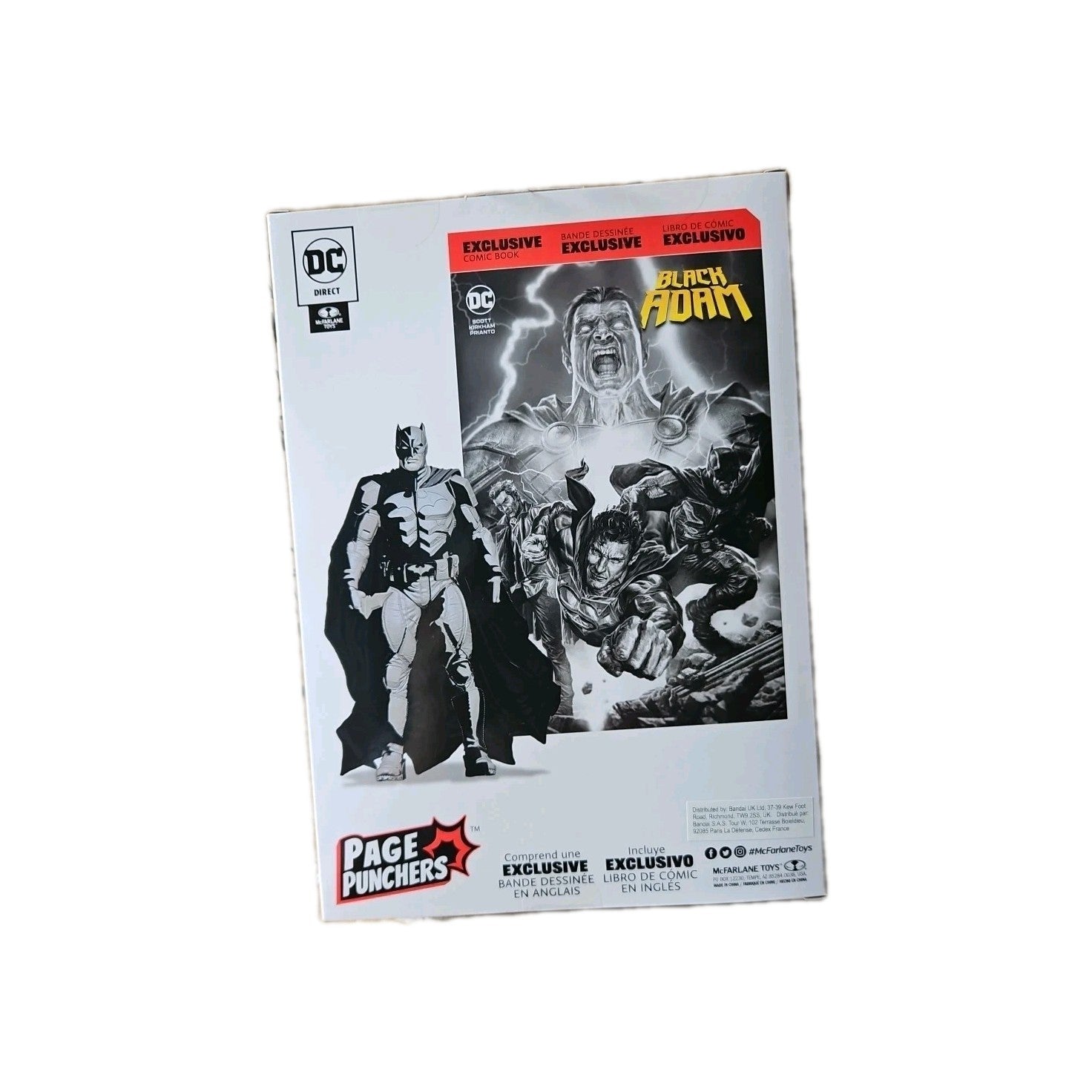 McFarlane Toys DC Direct Batman + Black Adam Comic Line Art Variant 15893 