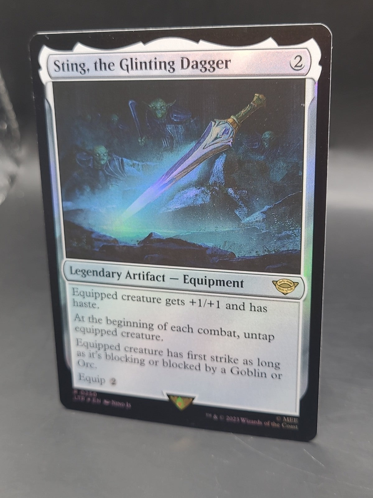 MTG Magic Lord of the Rings STING The Glinting Dagger R 0250 - Foil