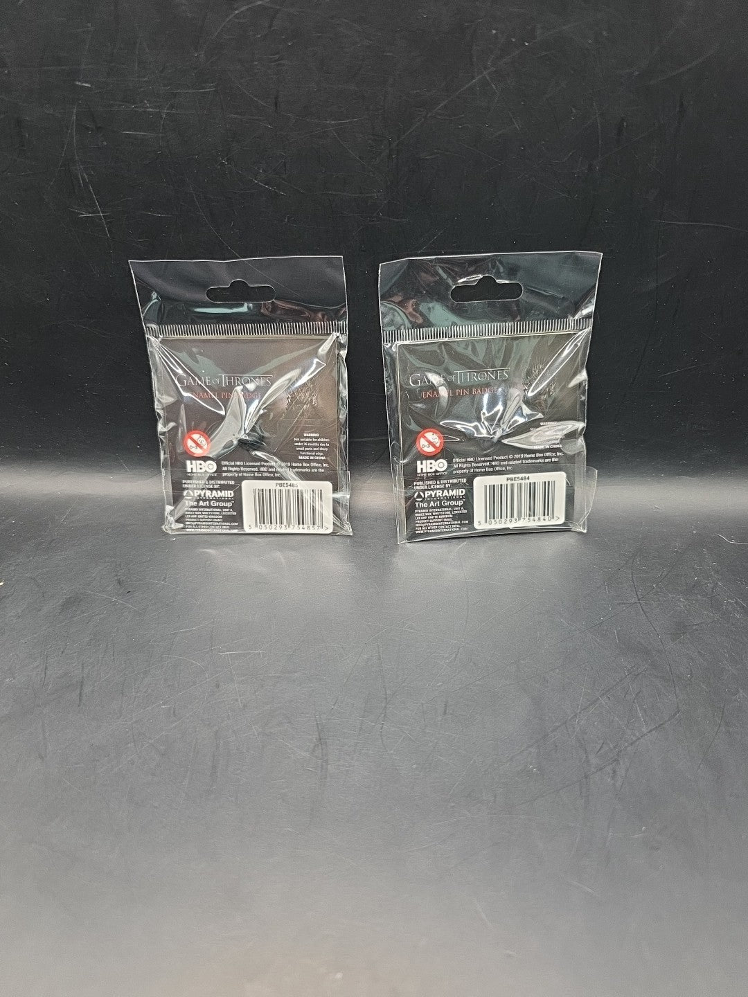 2 X Official Game Of Thrones Enamel Pin Badges
