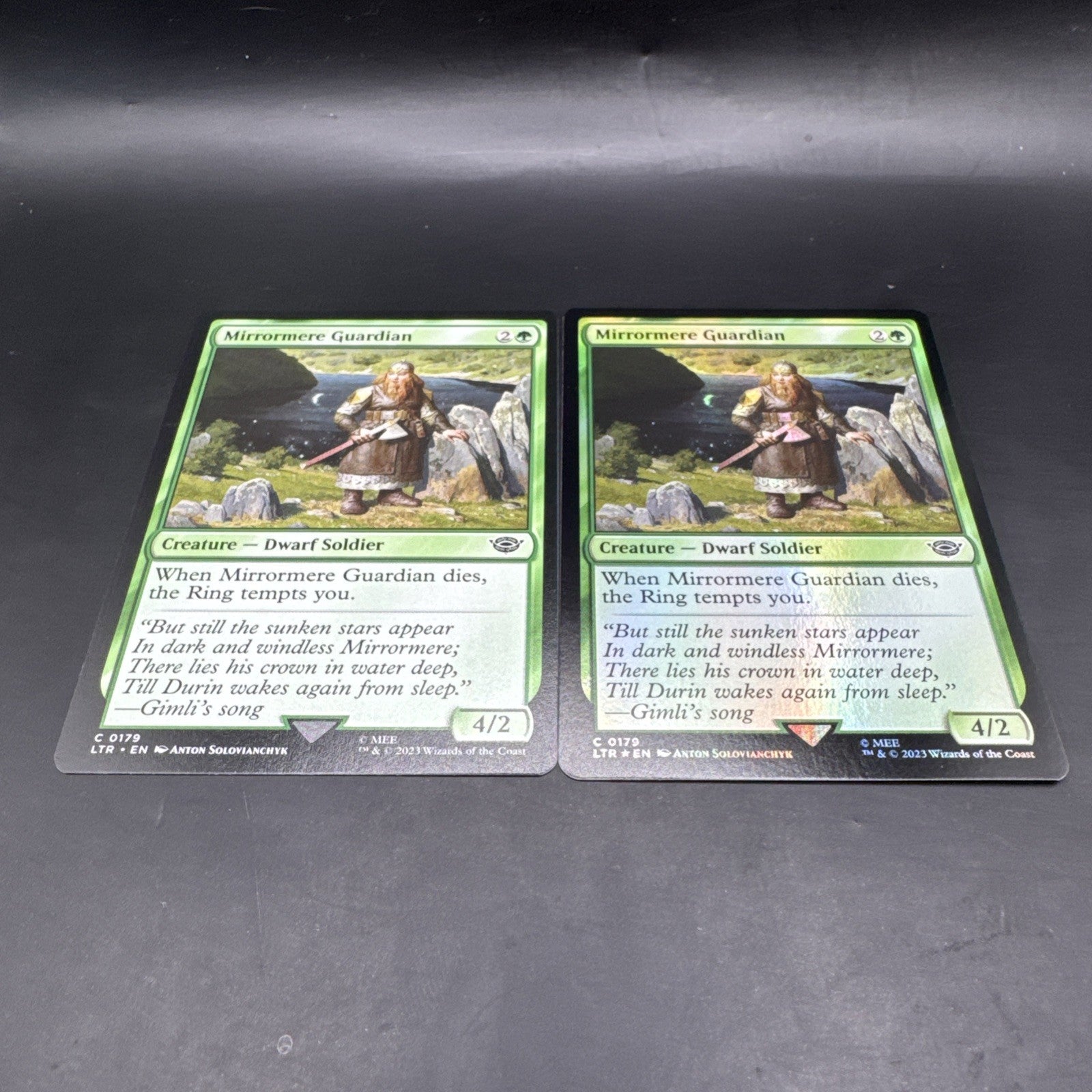 MTG Mirrormere Guardian Foil C0179 + Regular Card