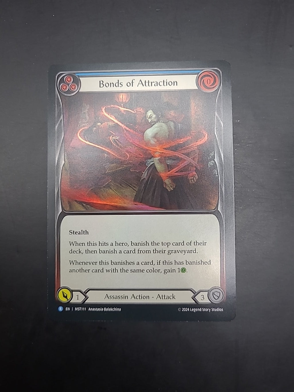 Bonds of Attraction Blue Foil - MST111 NM - FaB Flesh and Blood