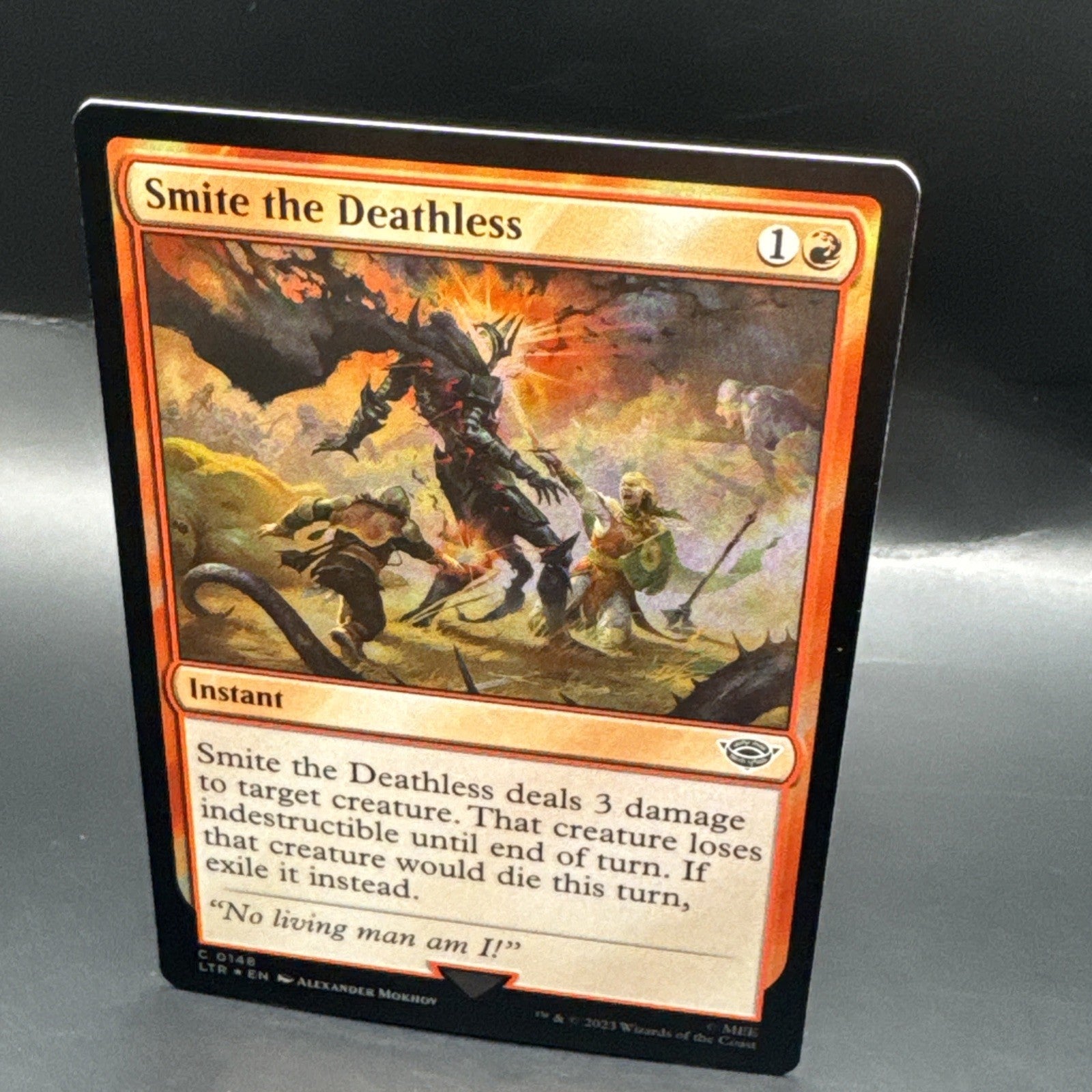 Smite the Deathless (FOIL) -MTG Lord of the Rings C0148 + 1 Regular Card