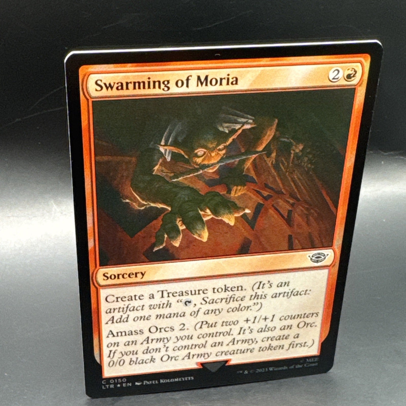 MTG Swarming of Moria (FOIL) C0150 Lord of the Rings+ 1 Regular Card