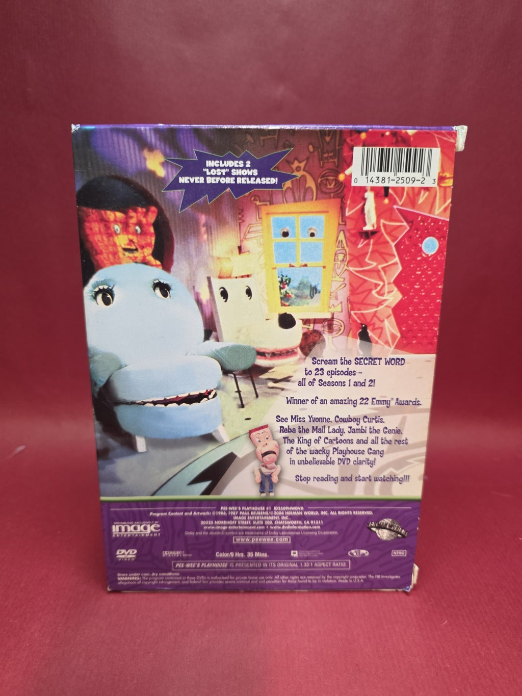 Pee-Wee's Playhouse, Vol. 1 (DVD, 2004) REGION 0 FORMAT NTSC