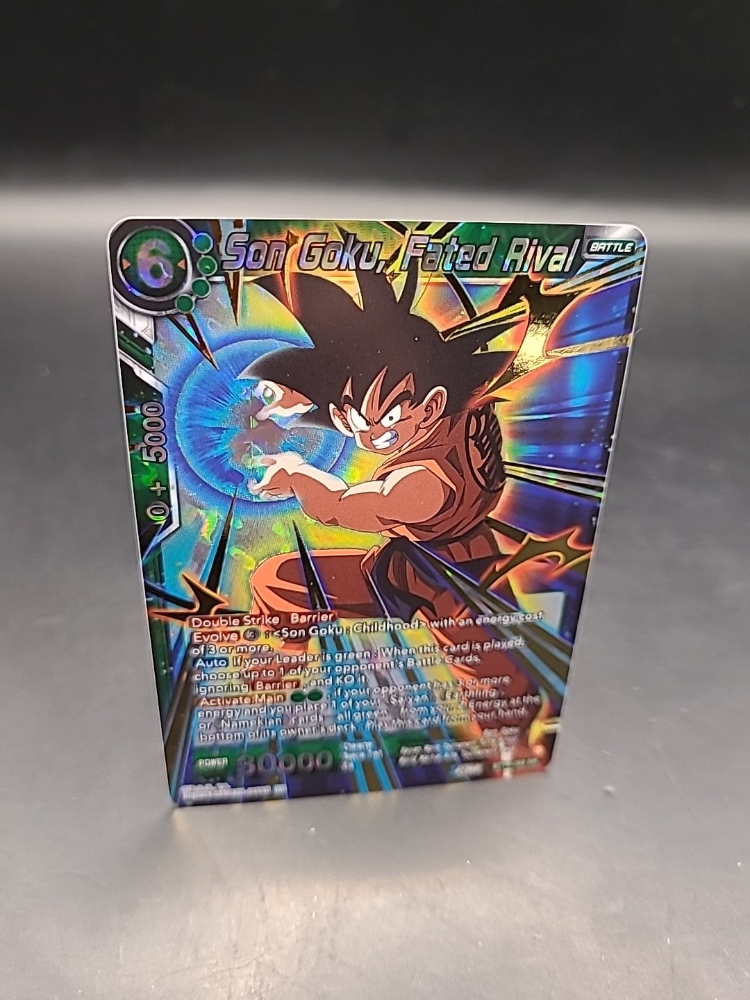 Son Goku, Fated Rival - Dawn of the Z-Legends BT18-069 SR Gold Foil Mint
