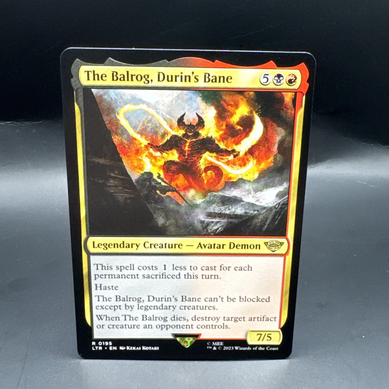 MTG LOTR The Balrog Durins Bane R0195
