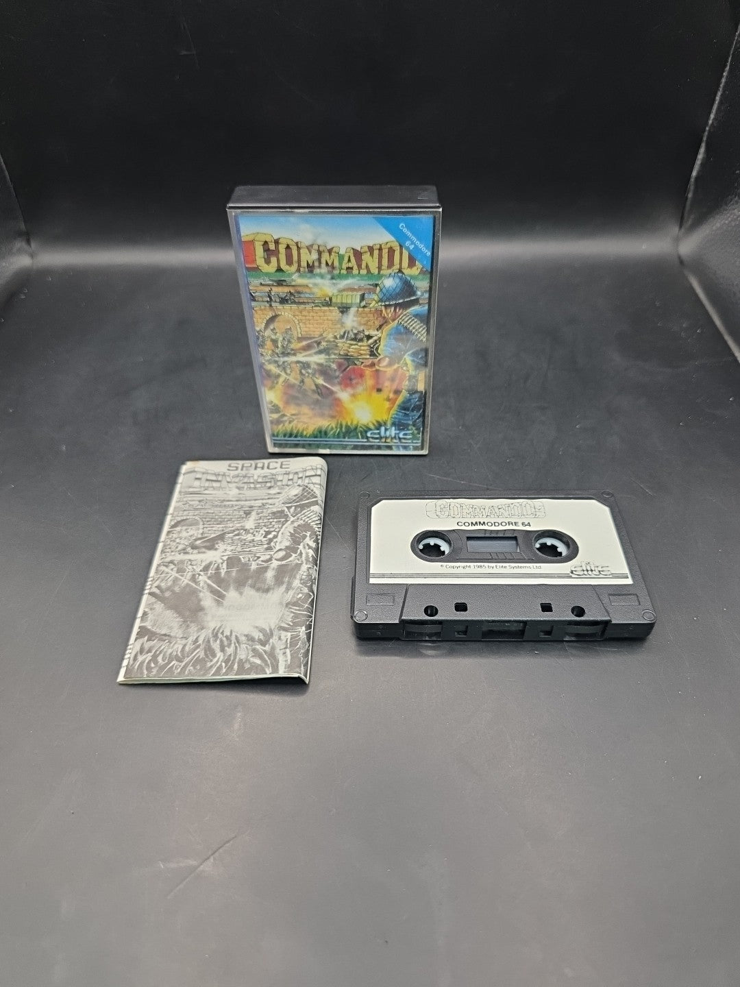 Commodore 64 Commando game by Elite - 1st Release - 