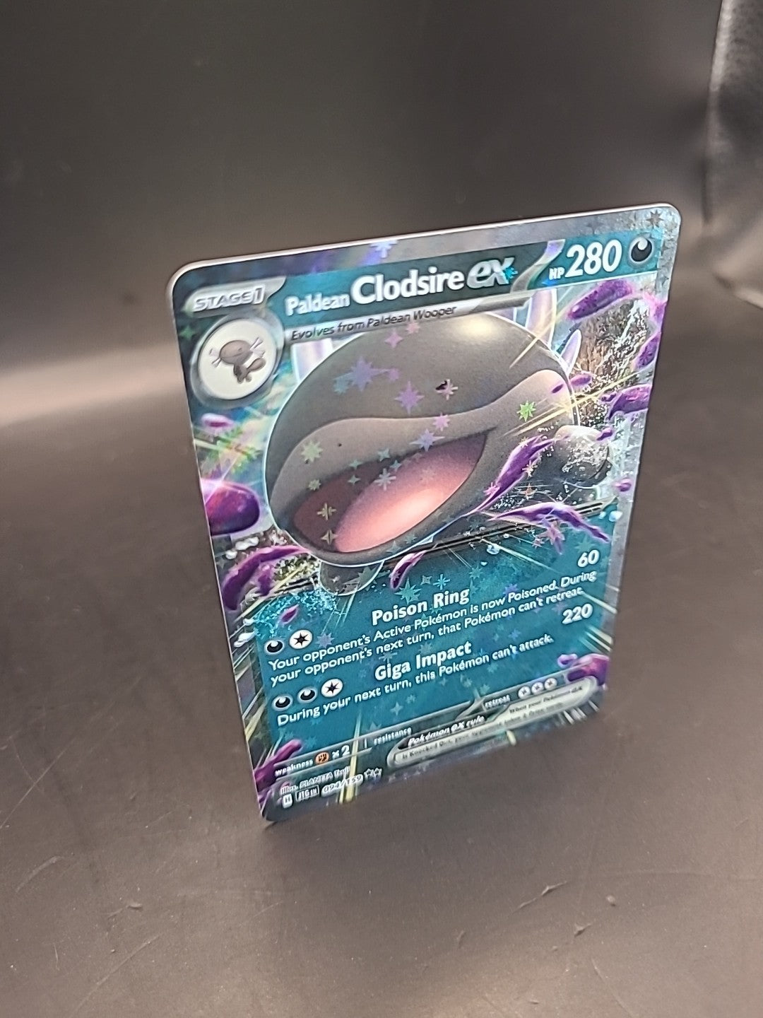 Pokemon Card Paldean Clodsire Ex 094/159 Adventures Together Holo