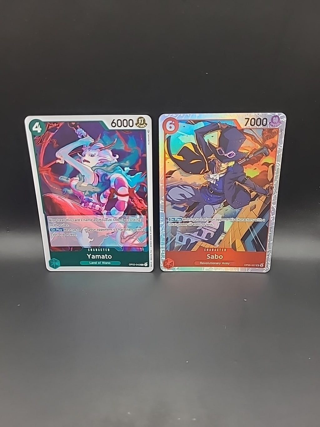 One Piece TCG | Sabo | OP05-007 & Yamato OP02-042 English Foil