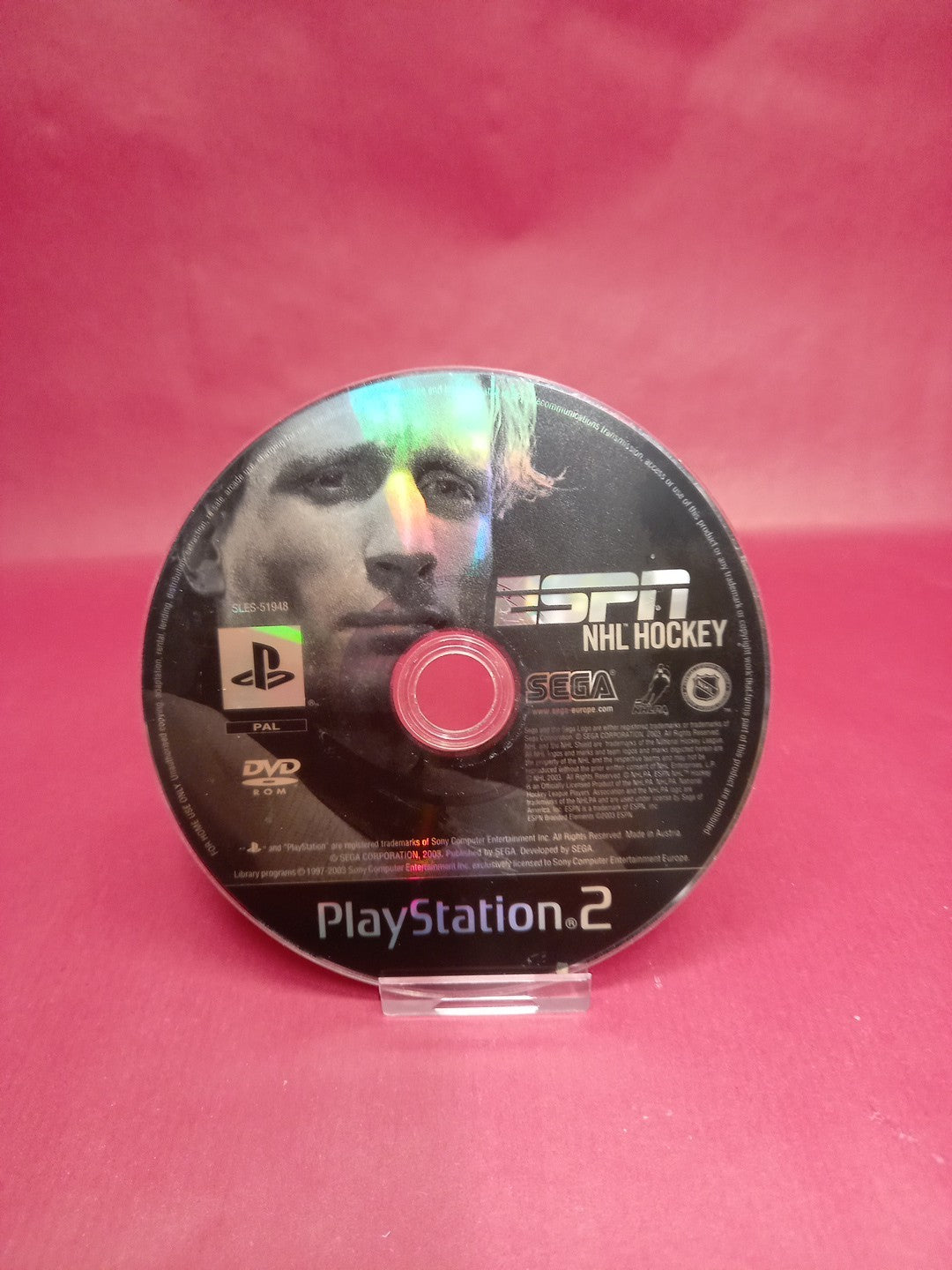 ESPN NHL Hockey PS2 Game - Disc Only