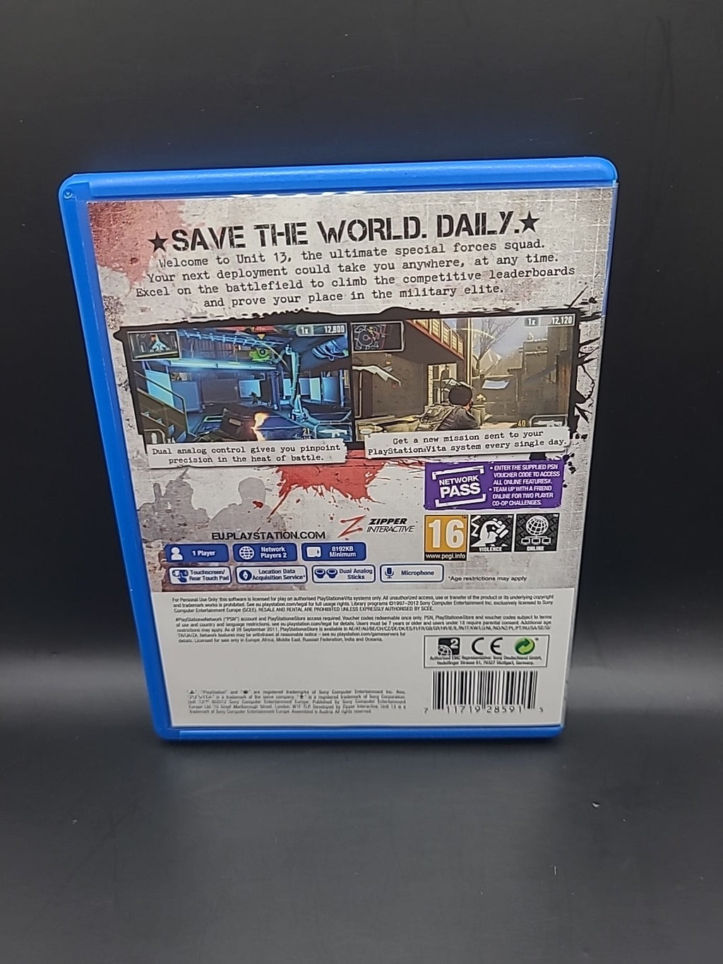 UNIT 13 | PSVita Game | Sony | Boxed | PS VITA | VGC 