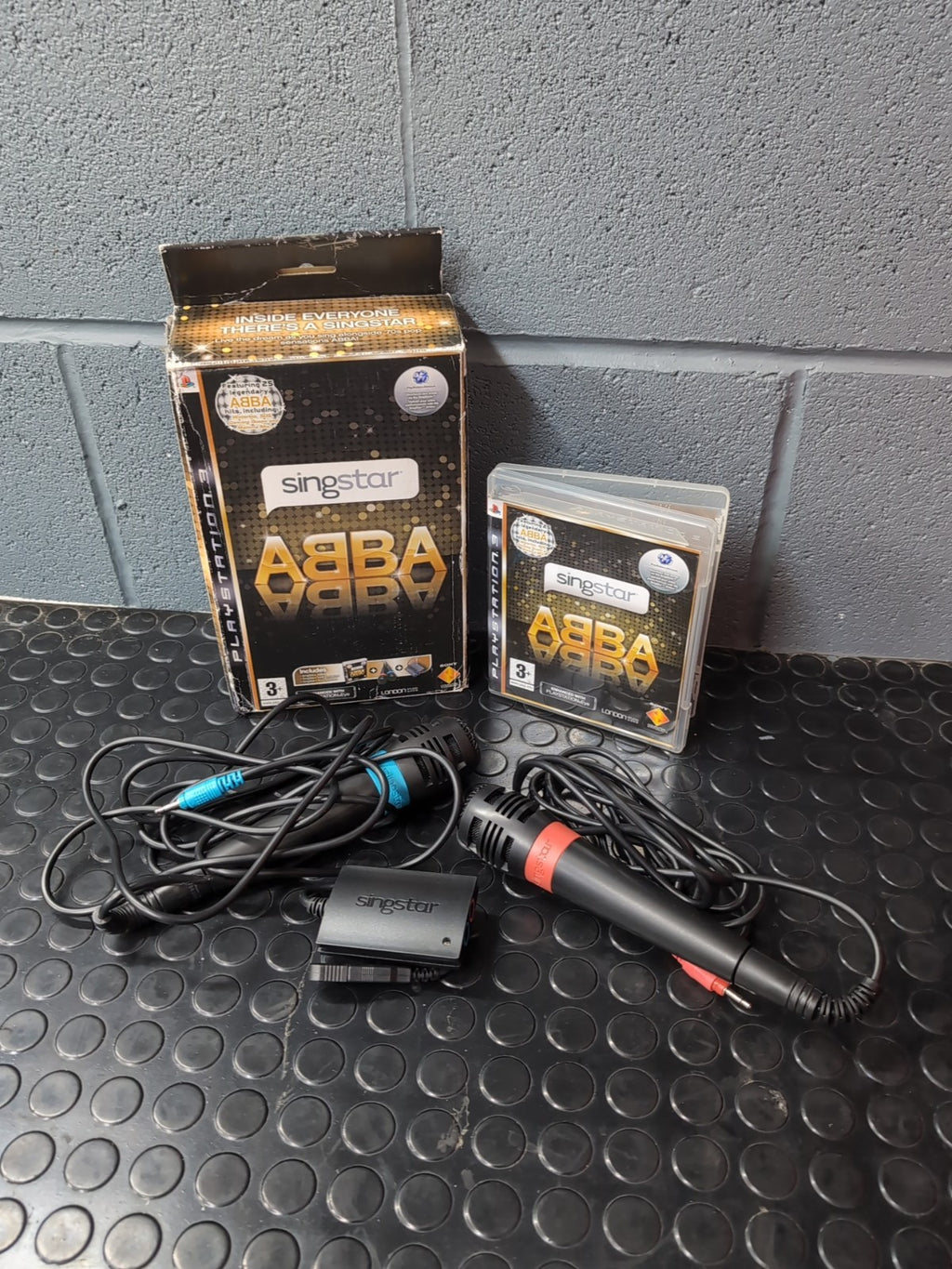 Abba Sing star PS3 Game And Microphones Boxed
