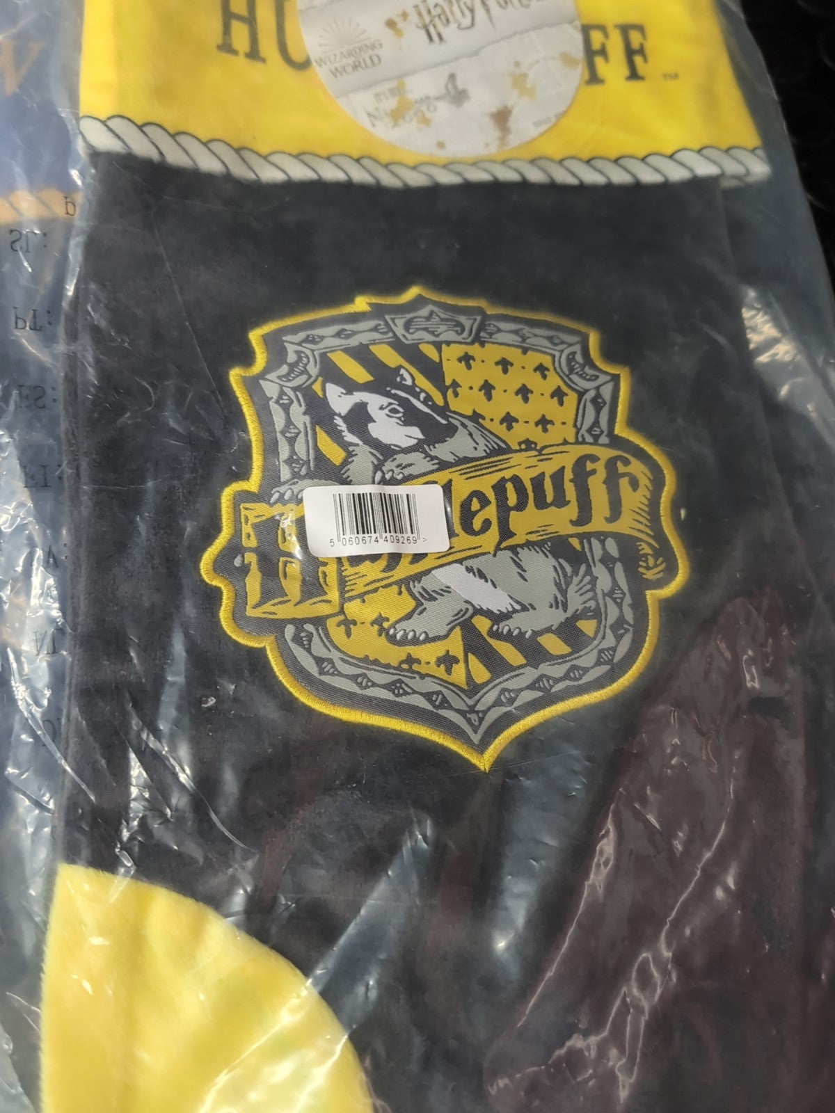 3x Harry Potter Wizarding World Stockings Hufflepuff/Gryffindor/Ravenclaw 19"