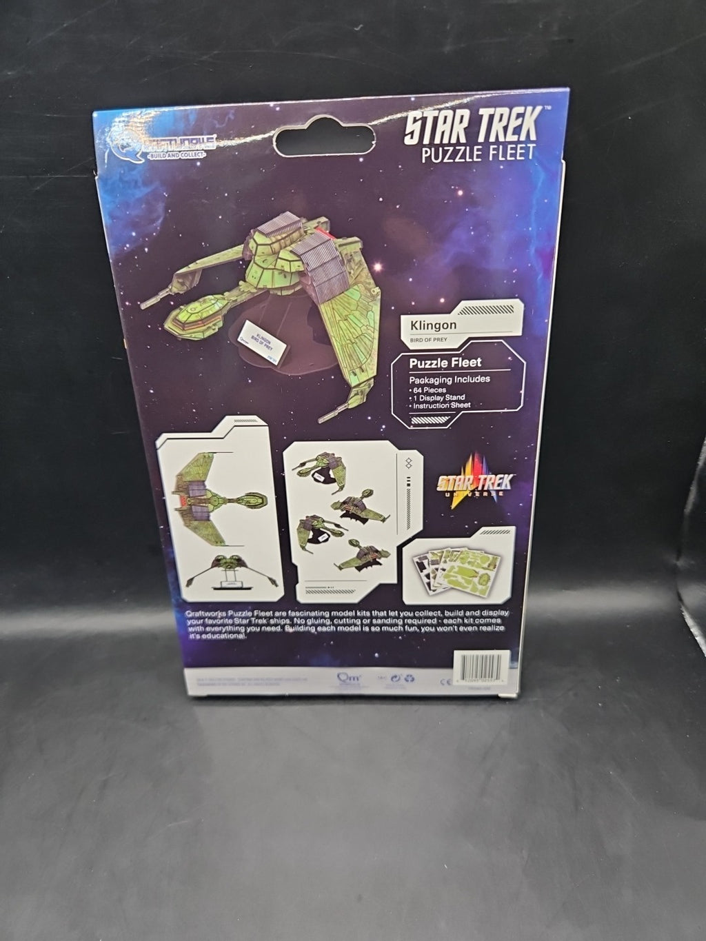 Star Trek III Search For Spock Klingon Bird Of Prey Qraftworks Puzzle Fleet-New