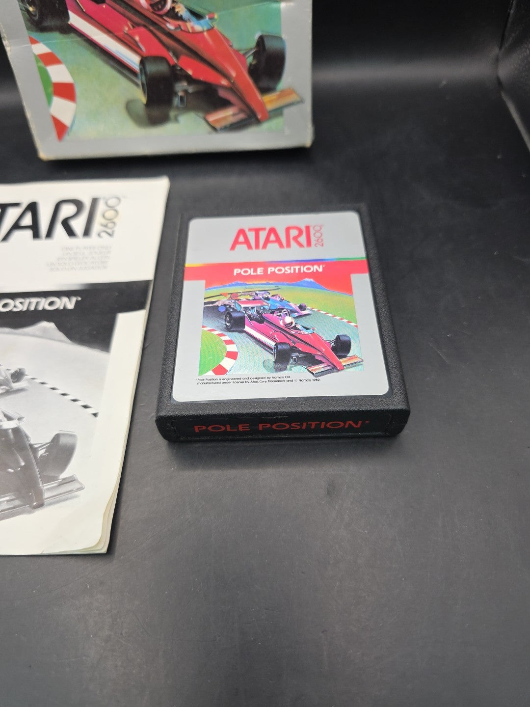 Pole Position  Atari 2600 Video Game Complete  (Tested and Working) PAL