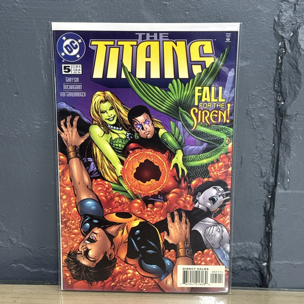 1999 DC Comics - The Titans #5 Fall For The Siren