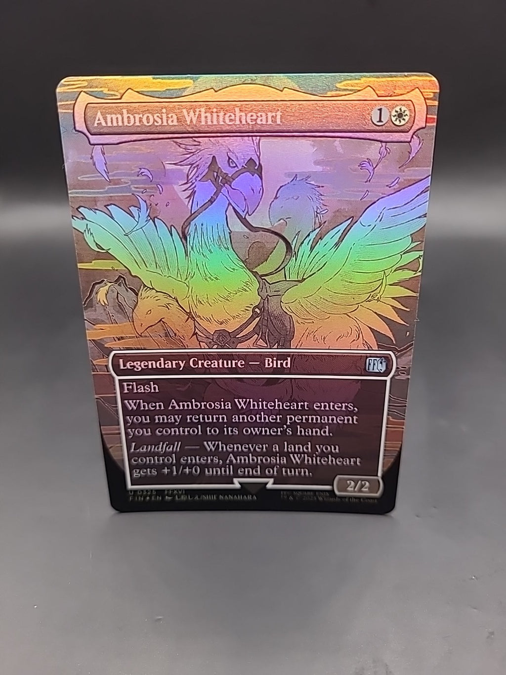 Ambrosia Whiteheart (Borderless FOIL) U 0325 Final Fantasy Magic Mtg