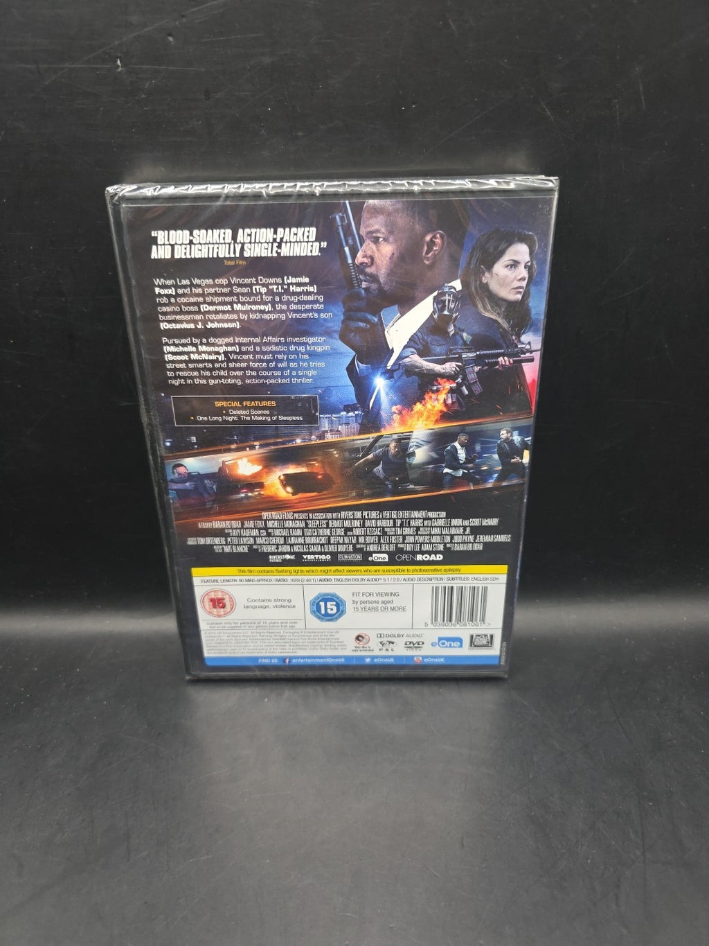 Sleepless (DVD, 2017) Brand New & Sealed - Jamie Foxx Michelle Monaghan