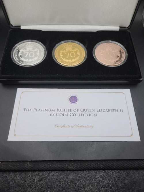 2022 Queen Elizabeth II Platinum Jubilee £5 Coin Collection, Limited Edition
