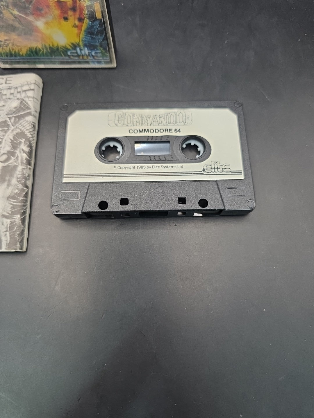 Commodore 64 Commando game by Elite - 1st Release - 