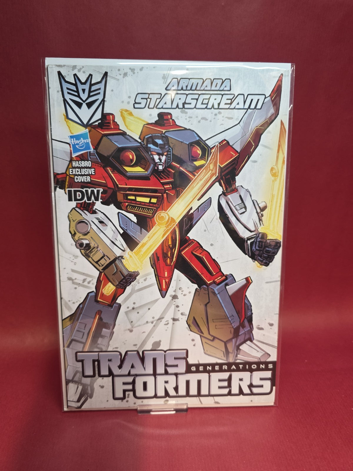 IDW HASBRO EXCLUSIVE COVER, TRANSFORMERS ,GENERATIONS , ARMADA STARSCREAM , 2014