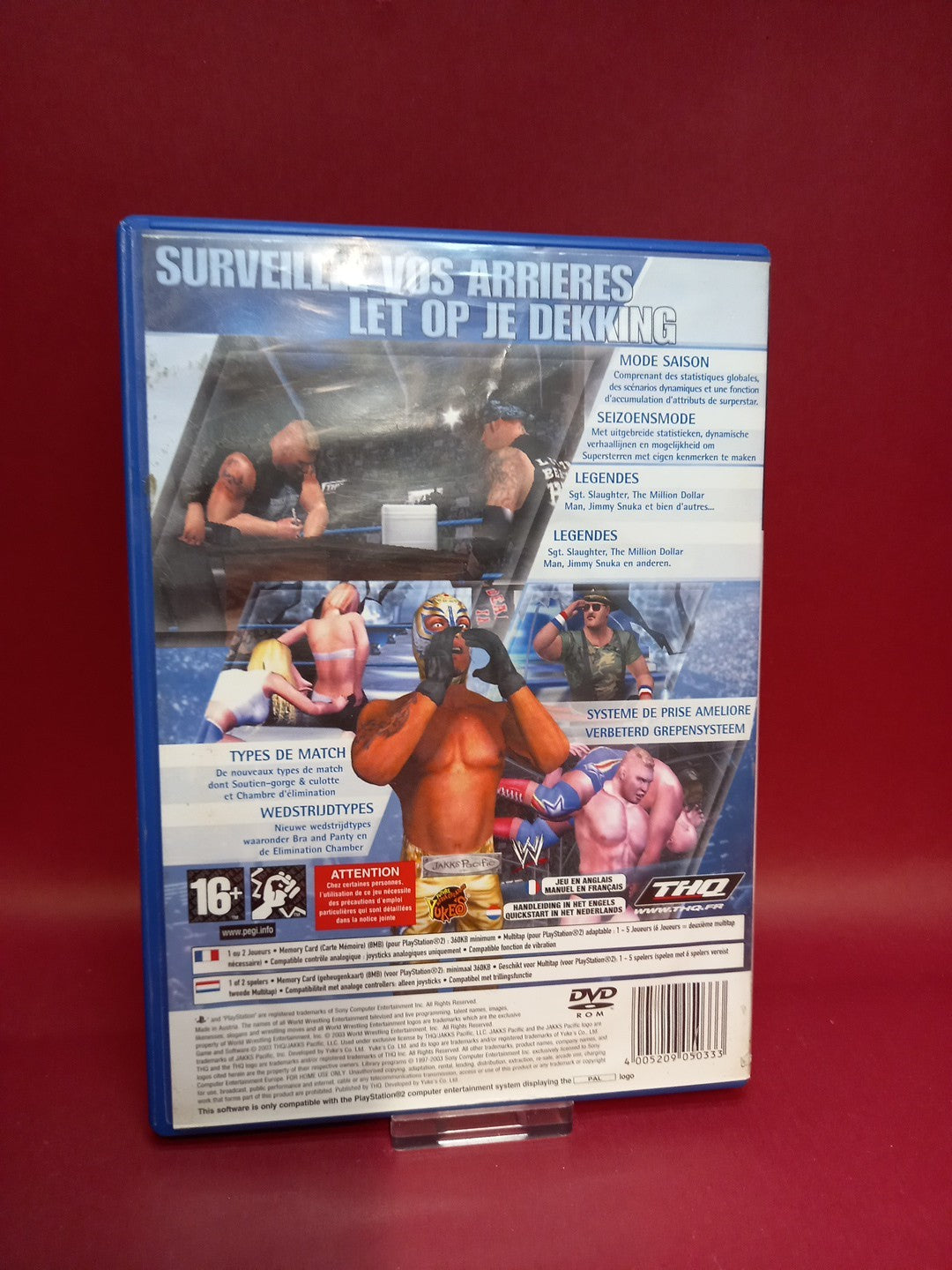 WWE Smackdown! Here Comes the Pain  Sony Playstation 2 PS2 Pal FR NL English CIB