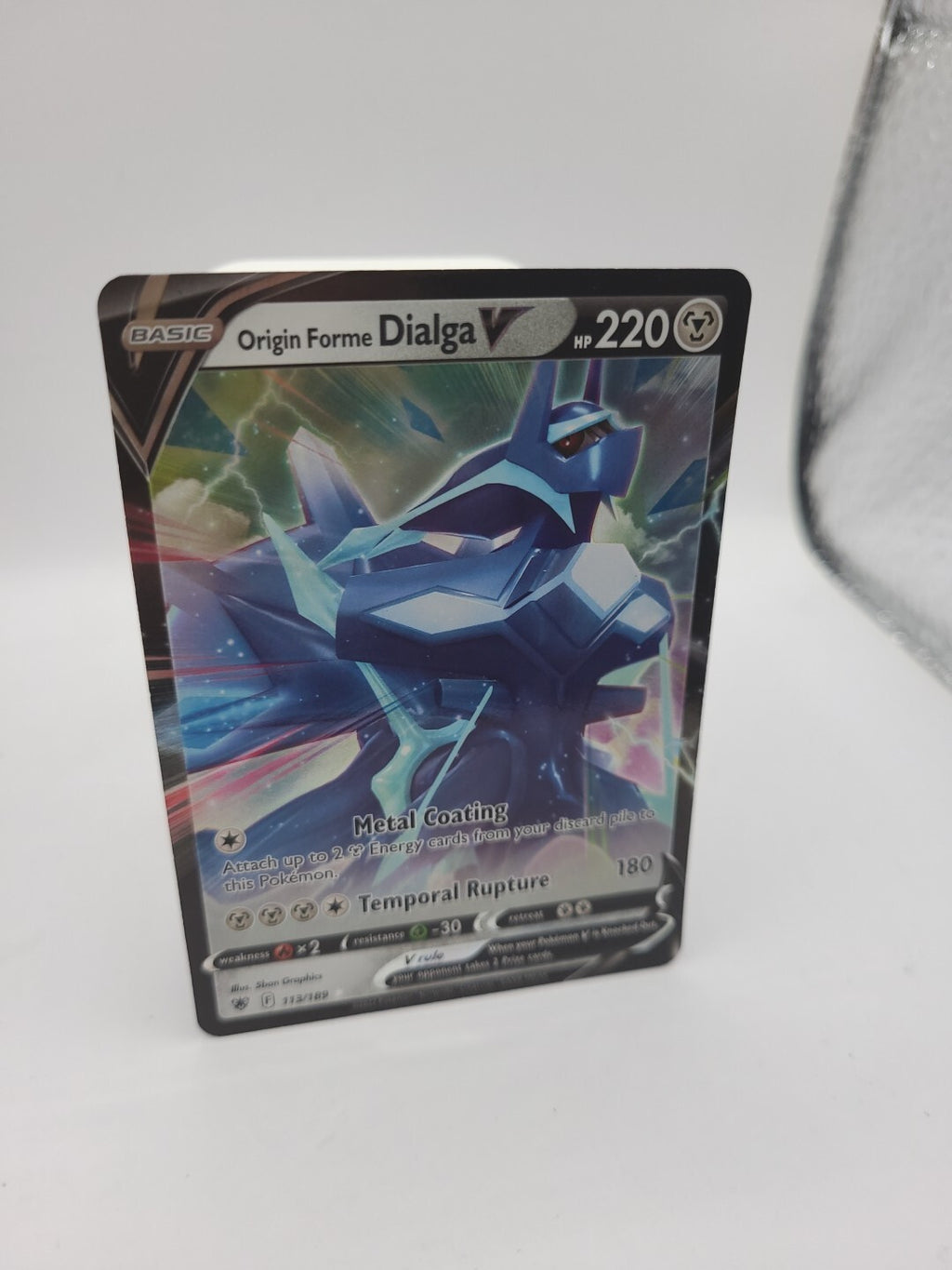 Pokemon Card Origin Forme Dialga V 113/189 Holo Astral Radiance