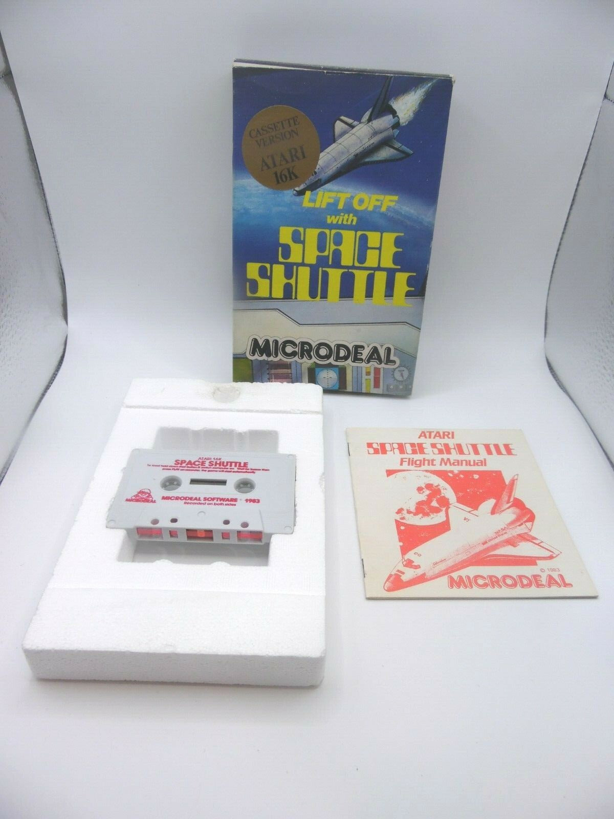 LIFT OFF WITH SPACE SHUTTLE RARE ATARI GAME CASSETTE