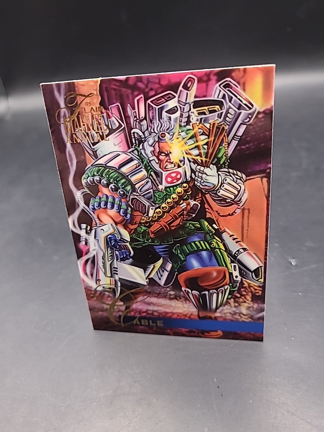 1994 FLAIR MARVEL ANNUAL Trading Card BY FLEER #17 CABLE