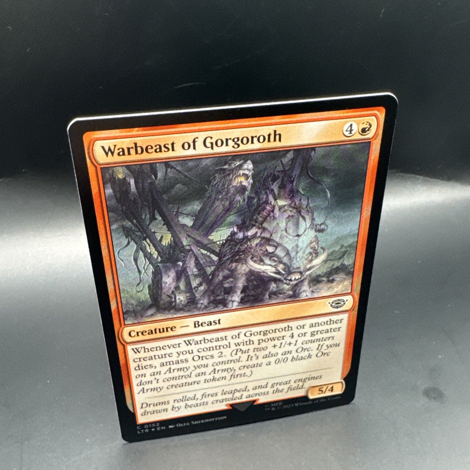 MTG Warbeast of Gorgoroth (FOIL) C0152 Lord of the Rings + 1 Regular Card