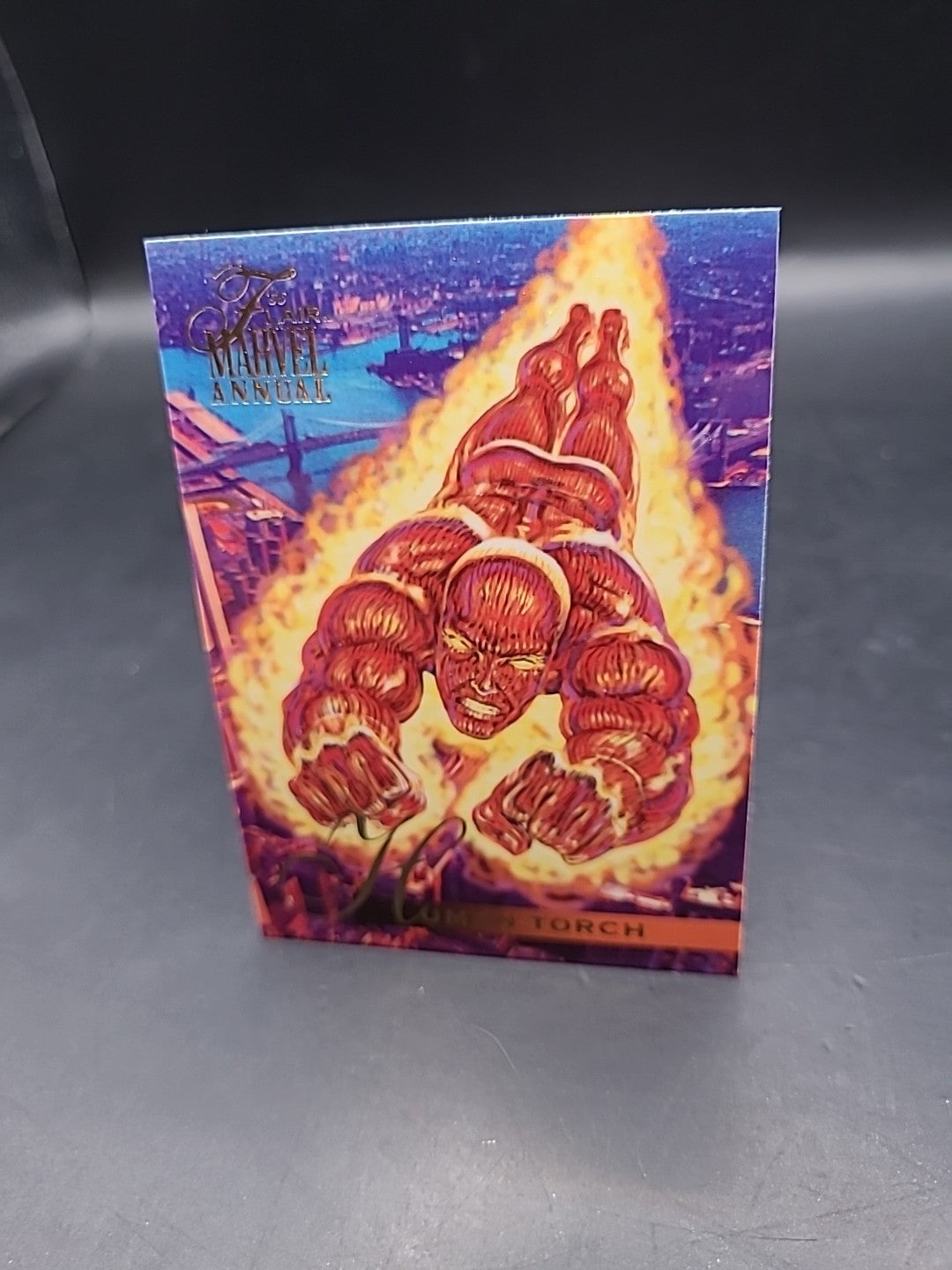 1995 Flair Marvel Annual #79 Human Torch