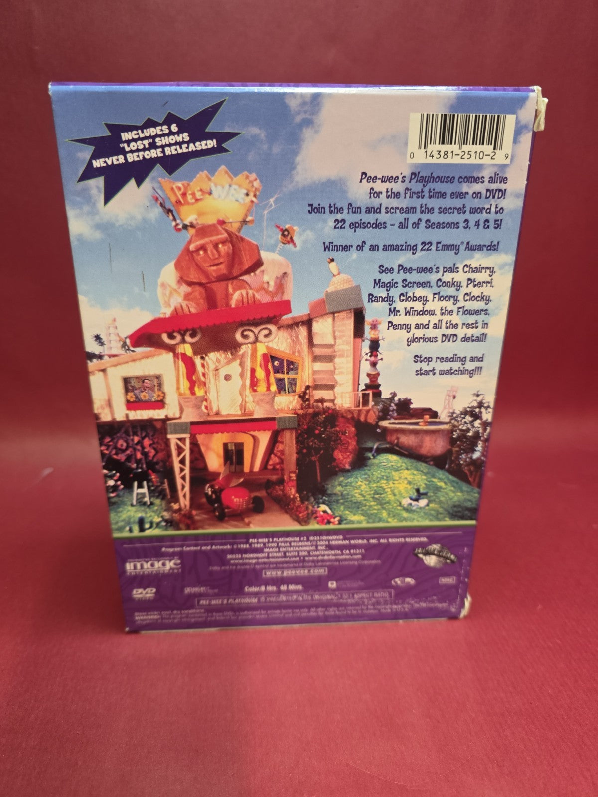 Pee-Wee's Playhouse, Vol. 2 (DVD, 2004) Region 0.  NTSC Format. 