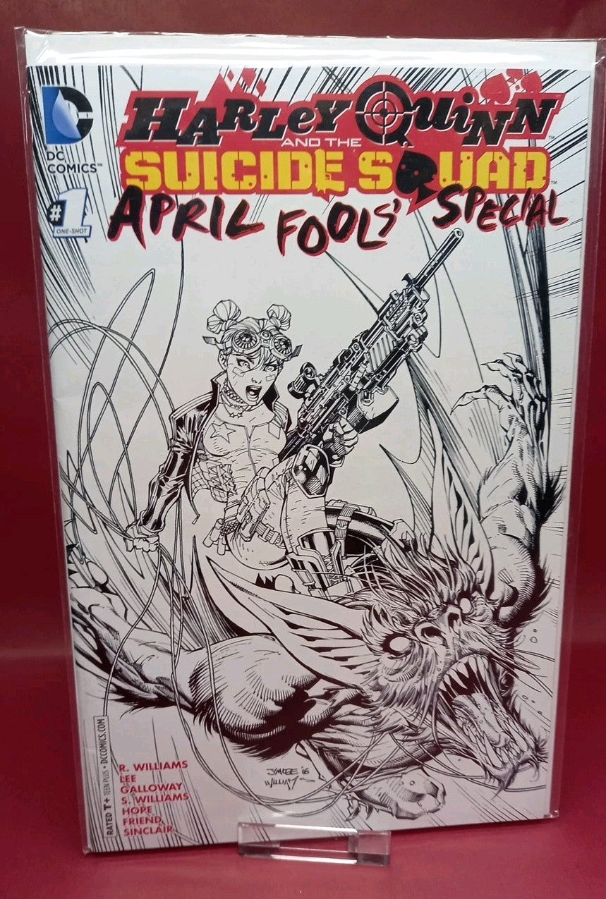 Harley Quinn & Suicide Squad April Fools Spec #1 B&W Variant