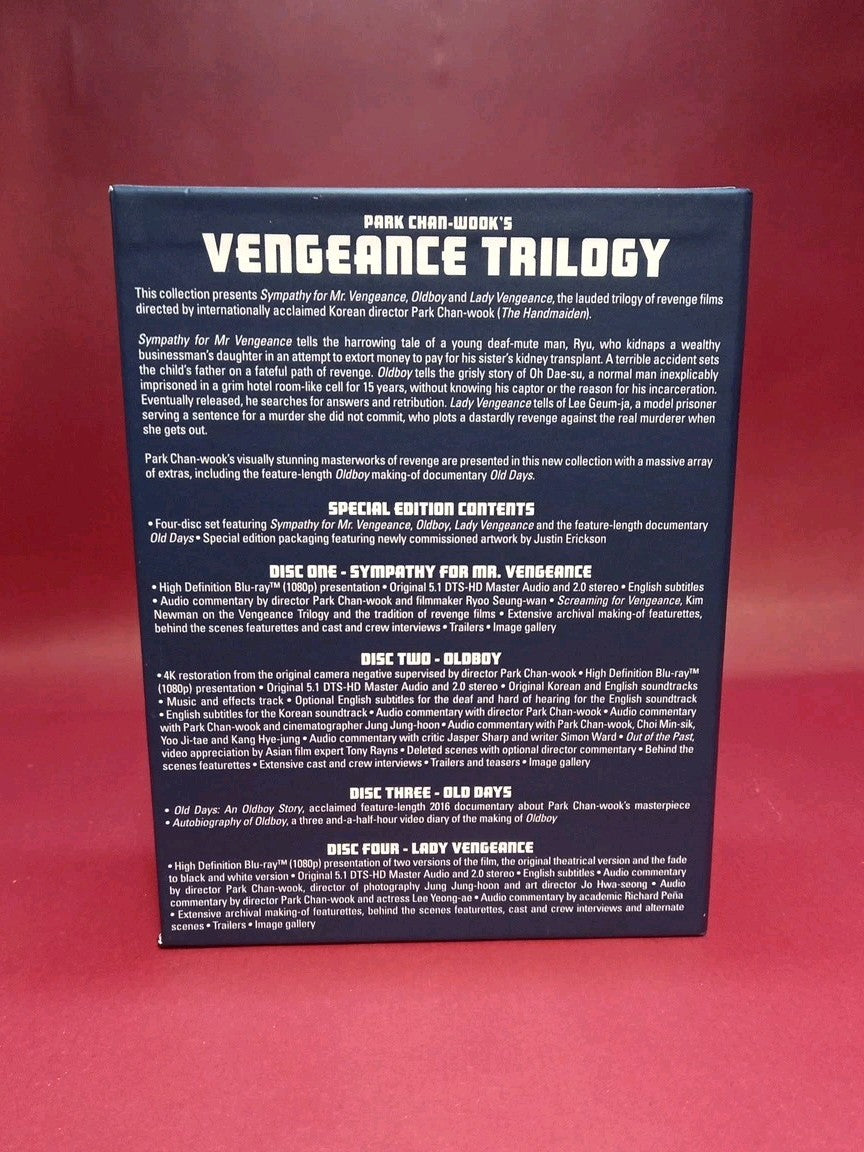THE VENGEANCE TRILOGY Blu ray PART 1 2 3 COLLECTION UK R2