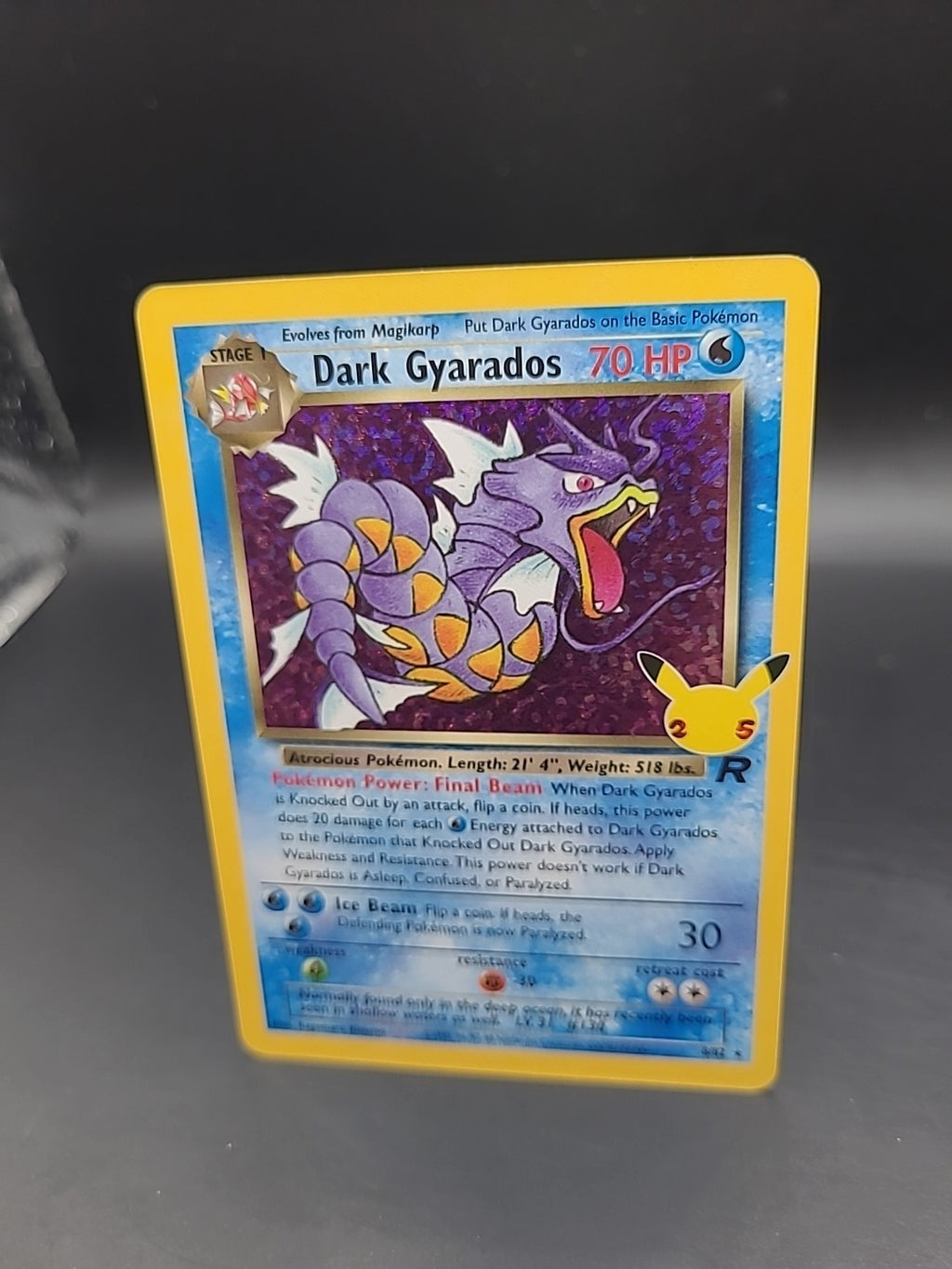 Pokémon TCG Dark Gyarados Holo Card 8/82 Team Rocket 15/82 Celebrations Series